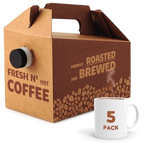 Insulated Disposable Coffee Box Dispenser - 5 Pack