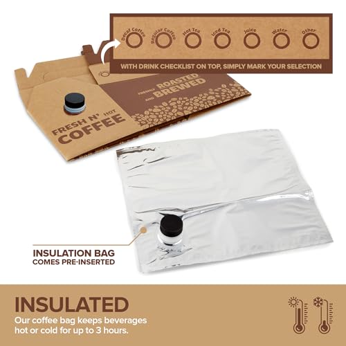 Insulated Disposable Coffee Box Dispenser - 5 Pack