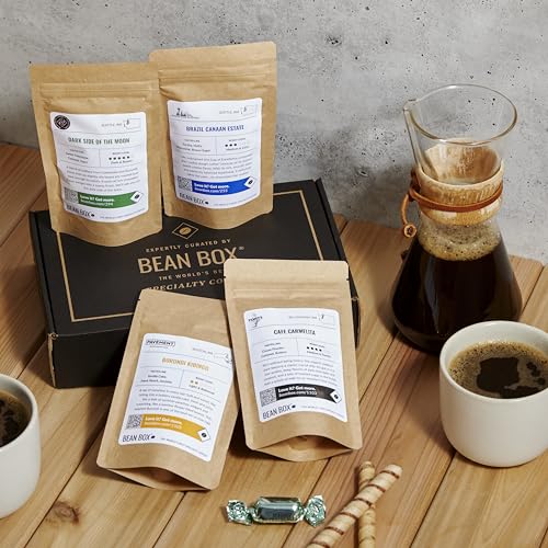 Gourmet Coffee Sampler Gift Set Box - 4 Pieces
