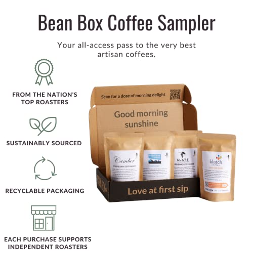 Gourmet Coffee Sampler Gift Set Box - 4 Pieces