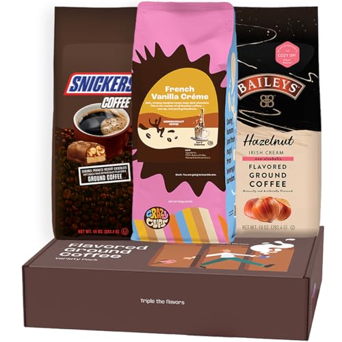 Flavored Ground Coffee Sampler Box - 3 Pack