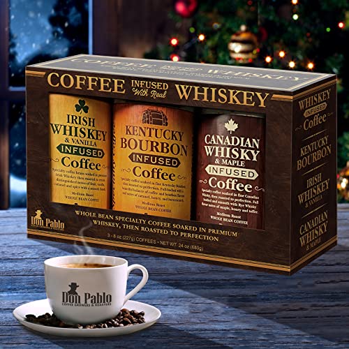 Whiskey Infused Coffee Gift Set - Whole Bean