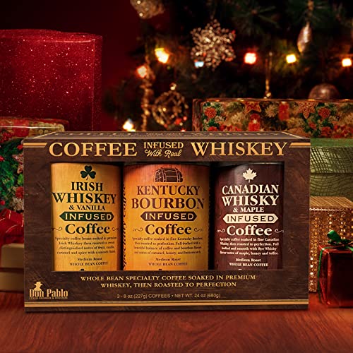 Whiskey Infused Coffee Gift Set - Whole Bean