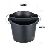 Chilamics 6-Inch Espresso Knock Box with Silicone Rod