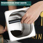 Stainless Steel Espresso Knock Box with Rubber Bar