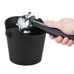 Barista-Style 4.8" Knock Box with Non-Slip Base