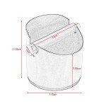 Stainless Steel Espresso Knock Box with Removable Bar