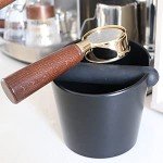 Barista-Style 4.8" Knock Box with Non-Slip Base