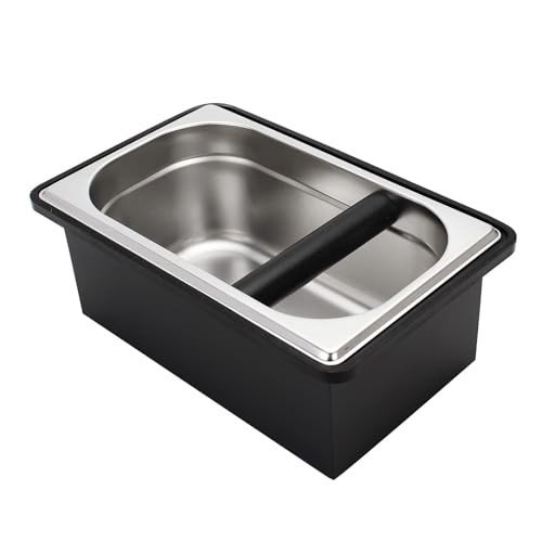 Stainless Steel Espresso Knock Box with Holder