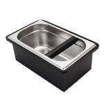 Stainless Steel Espresso Knock Box with Holder