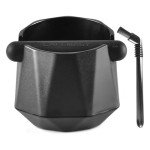 Diamond Shape Espresso Knock Box with Cleaning Brush