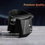 Diamond Shape Espresso Knock Box with Cleaning Brush