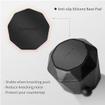 Diamond Shape Espresso Knock Box with Cleaning Brush