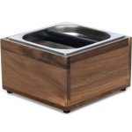 Large Knock Box for Espresso Grounds and Tamping