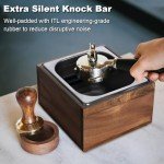 Large Knock Box for Espresso Grounds and Tamping