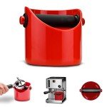 Red Coffee Grounds Storage Container by Grindenstein