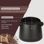 Large Capacity Espresso Knock Box with Removable Bar