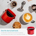 Red Coffee Grounds Storage Container by Grindenstein
