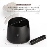 Large Capacity Espresso Knock Box with Removable Bar