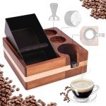 58.5mm Wooden Tamper Box with Removable Metal Basket