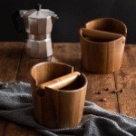 Espresso Knock Box in Acacia Wood