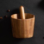 Espresso Knock Box in Acacia Wood