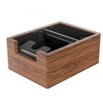 Espresso Klopfbox mit Akazienholz und Stahl