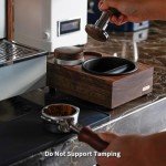Wooden Espresso Knock Box and Tamping Station