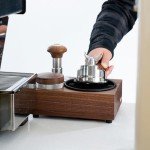 Wooden Espresso Knock Box and Tamping Station