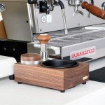 Wooden Espresso Knock Box and Tamping Station