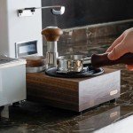 Wooden Espresso Knock Box and Tamping Station