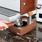 Wooden Espresso Knock Box and Tamping Station