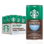 Starbucks Espresso & Cream Ready-to-Drink Coffee, 12 Pack