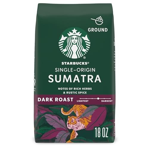 Starbucks Sumatra Dark Roast Ground Coffee 18oz