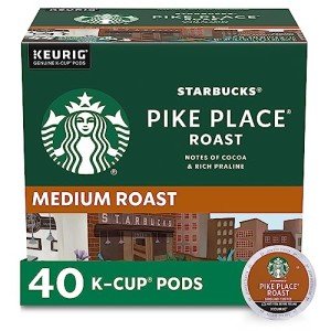 Starbucks Pike Place Medium Roast K-Cups - 40 Pods