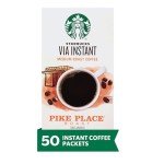 Pike Place Instant Coffee Subscription Box - 50 Packets