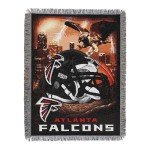 Northwest NFL Atlanta Falcons Unisex-Adult Woven Tapestry Throw Blanket, 48" x 60", Home Field Advantage