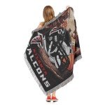 Northwest NFL Atlanta Falcons Unisex-Adult Woven Tapestry Throw Blanket, 48" x 60", Home Field Advantage
