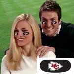 NFL Kansas City Chiefs Eye Black Stickers