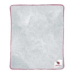 NORTHWEST NFL Silk Touch Sherpa Throw Blanket - Soft & Fluffy - Great for Gamedays - 60" x 50" - Experience Ultimate Comfort (Arizona Cardinals - Cardinal)
