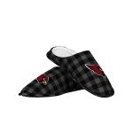 FOCO FOCO Men's NFL Arizona Cardinals Sherpa Lined Buffalo Check Memory Foam Slippers, Large (11-12)