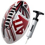 Franklin Sports NFL Atlanta Falcons Football - Youth Mini Football - 8.5" Junior Size Ball - SPACELACE Easy Grip Texture- Perfect for Kids