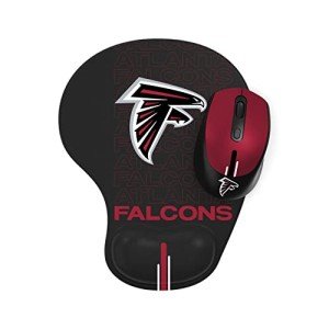SOAR NFL Wireless Mouse and Mouse Pad, Atlanta Falcons
