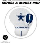 SOAR NFL Wireless Mouse and Mouse Pad, Atlanta Falcons