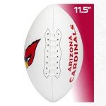 Franklin Sports NFL Arizona Cardinals Autograph Football - Official Size White Panel Souvenir Football for Autographs + Signatures - NFL Team Fan Shop Memorabilia Ball for Display