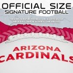 Franklin Sports NFL Arizona Cardinals Autograph Football - Official Size White Panel Souvenir Football for Autographs + Signatures - NFL Team Fan Shop Memorabilia Ball for Display