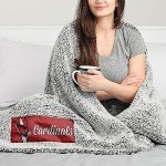 FOCO Arizona Cardinals NFL Big Logo Cloud Sherpa Blanket