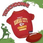 Pets First PET SHIRT for Dogs & Cats - NFL KANSAS CITY CHIEFS Dog T-Shirt, Small. - Cutest Pet Tee Shirt for the real sporty pup