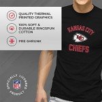 Team Fan Apparel NFL Adult Gameday T-Shirt - Cotton Blend - Tagless - Semi-Fitted - Unleash Your Team Spirit During Game Day (Kansas City Chiefs - Black, X-Large)