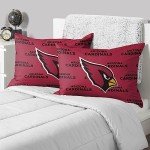 FOCO Arizona Cardinals NFL Team Color Big Logo Standard 2 Pack Pillowcases